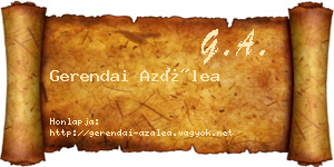 Gerendai Azálea névjegykártya